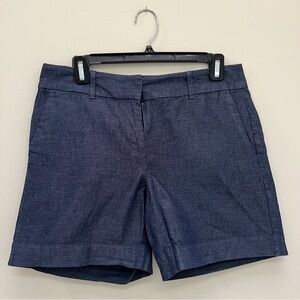 Ann Taylor Factory 6” Chambray Shorts Size 2.
